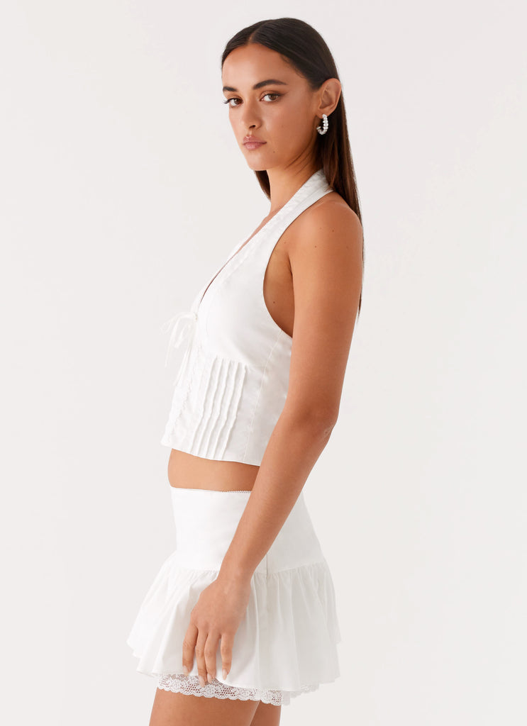 Mavis Halter Top White 2 Peppermayo