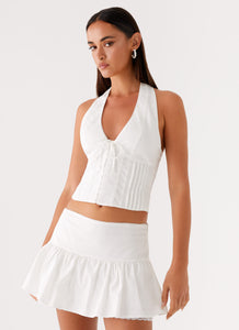 Mavis Halter Top White 5 Peppermayo
