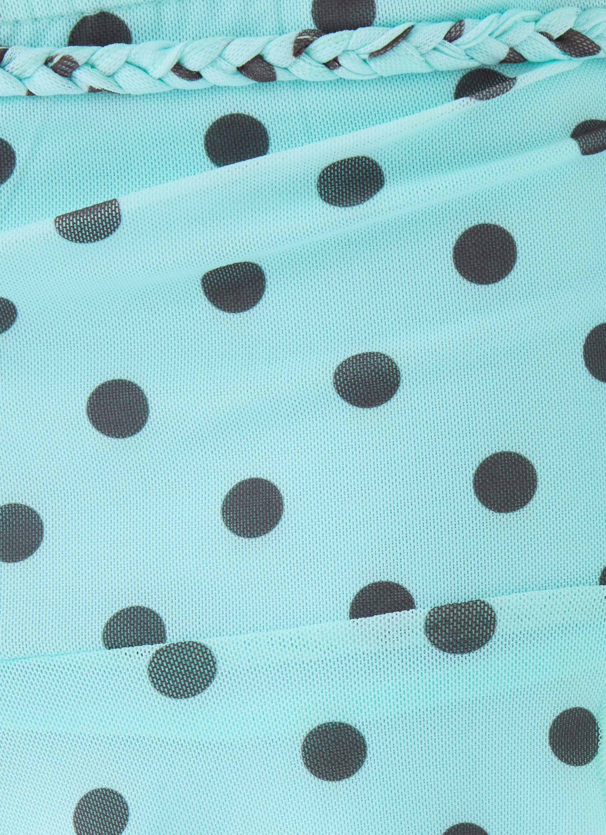 Melisandre Mini Skirt - Aqua Polka Dot