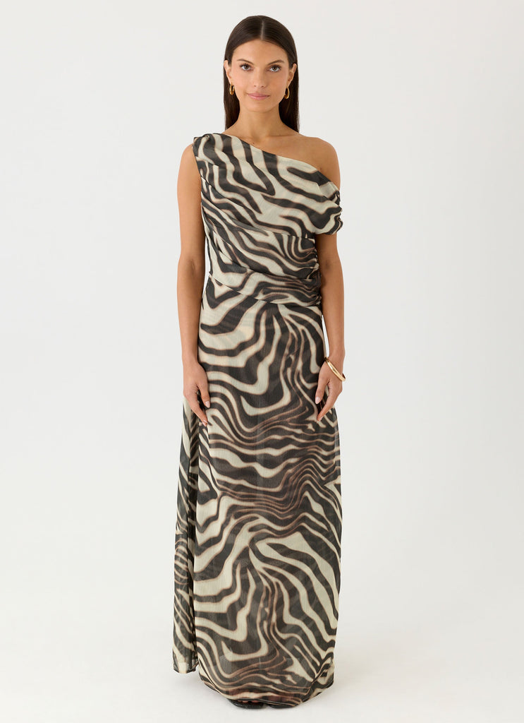 Mernas Maxi Dress - Zebra