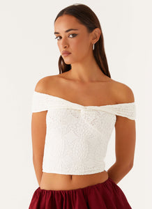 Meryll Twist Top - White