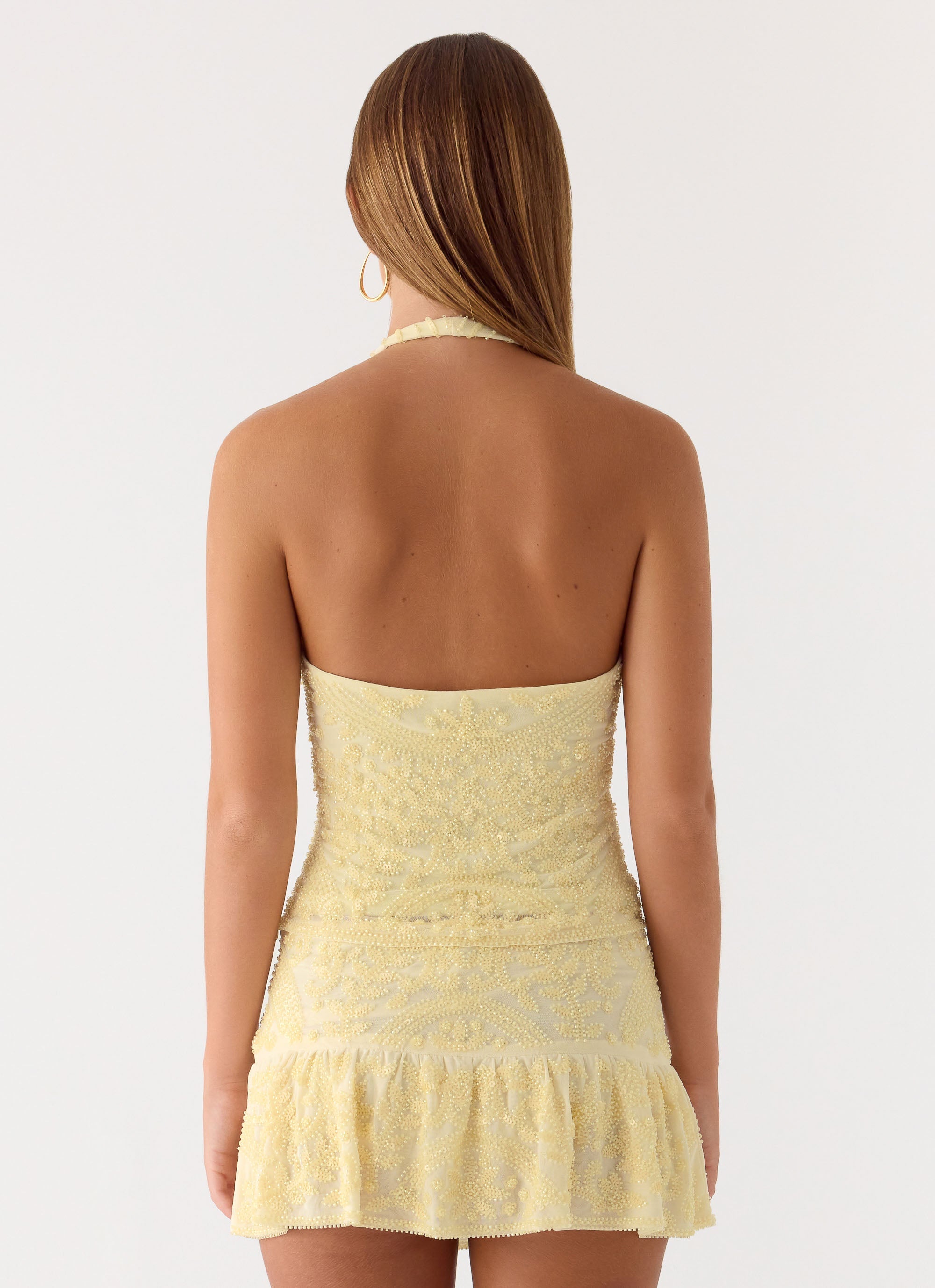 Yellow Ridding Top Mimi Beaded Top - Yellow – Peppermayo UK