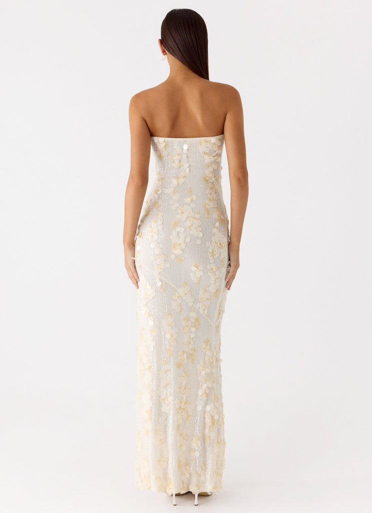 Minni Sequin Maxi Dress - Ivory