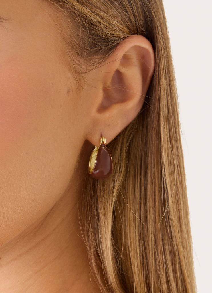Mocha Dream  Earrings - Brown