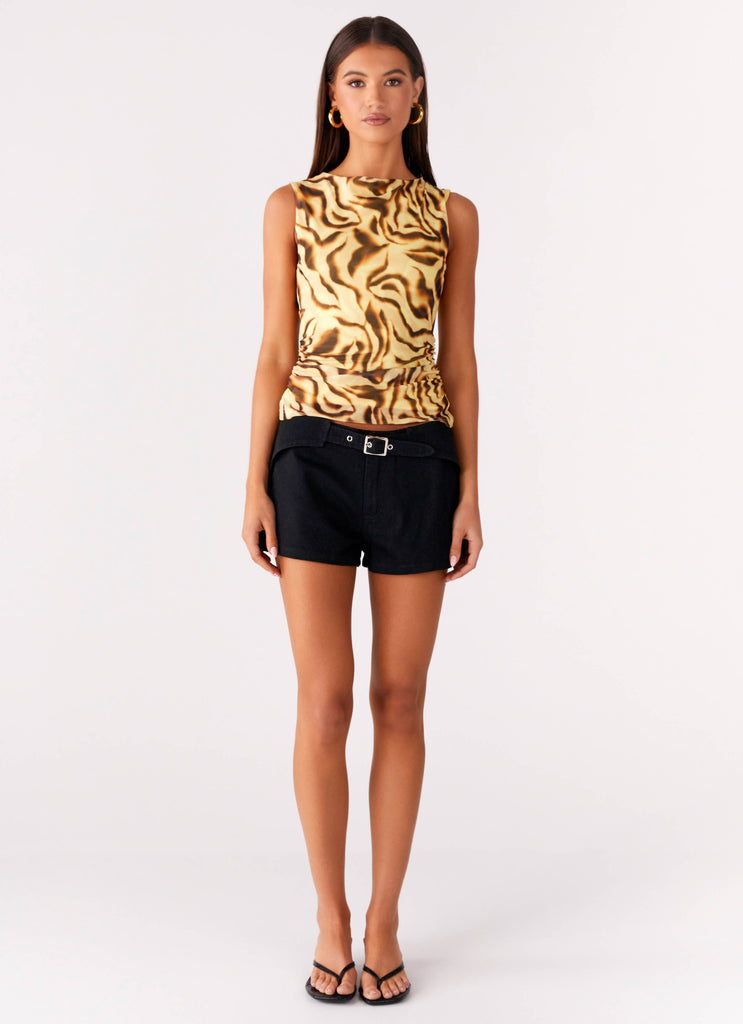Montana Mini Shorts - Black