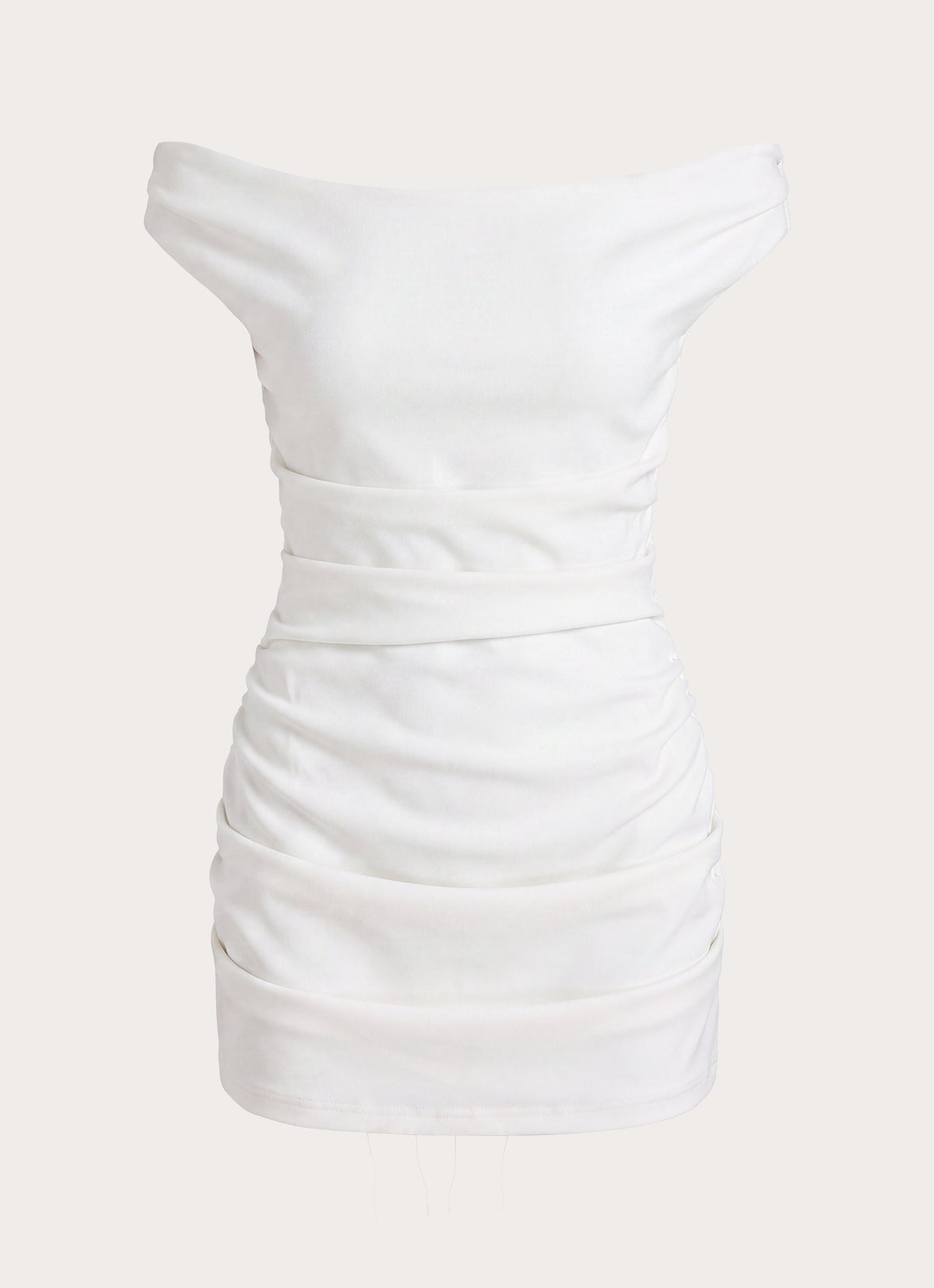 Morgan Off Shoulder Mini Dress - Ivory