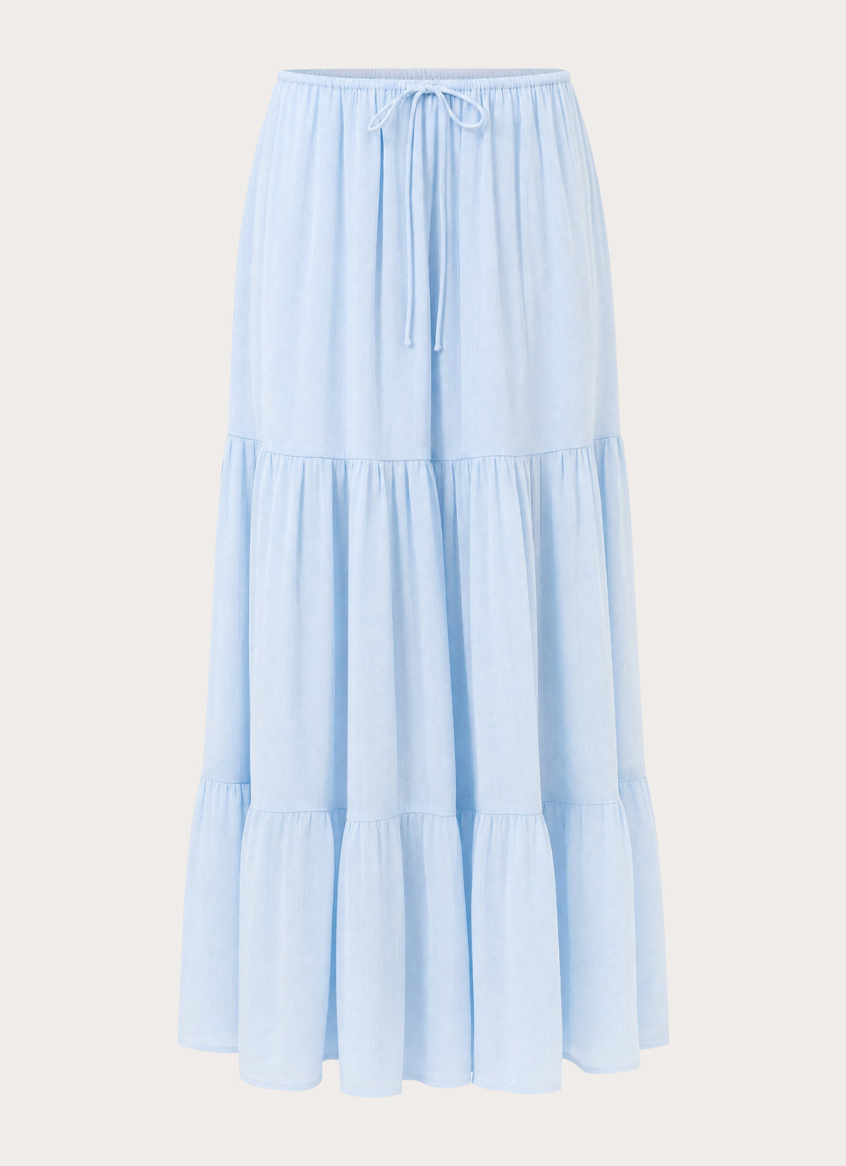 Morino Tiered Maxi Skirt - Blue