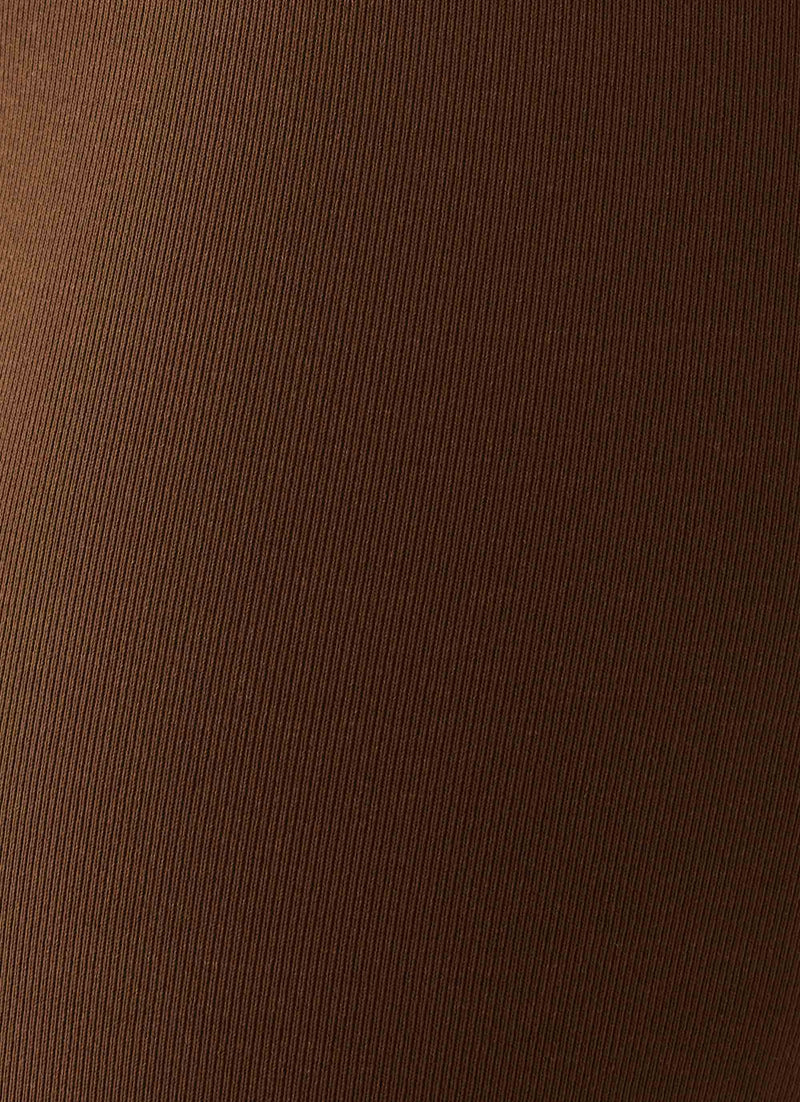Muse Roll Waist Pants - Chocolate