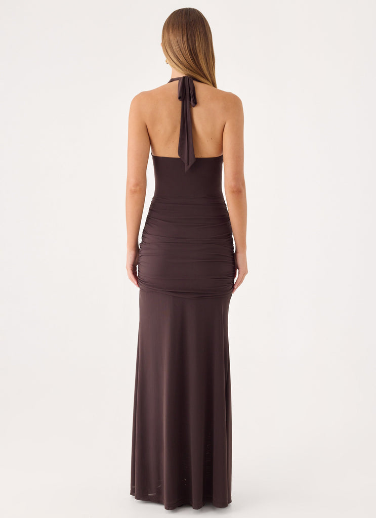 Myrhee Maxi Dress - Chocolate