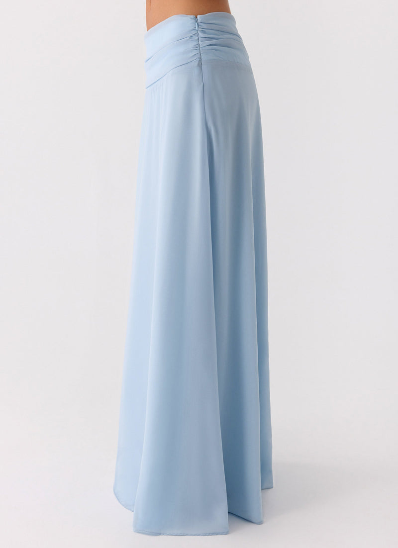 Natalya Maxi Skirt - Pale Blue