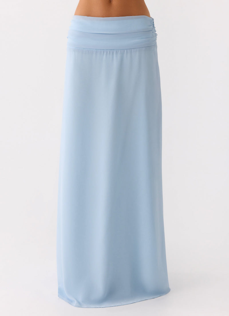 Natalya Maxi Skirt - Pale Blue