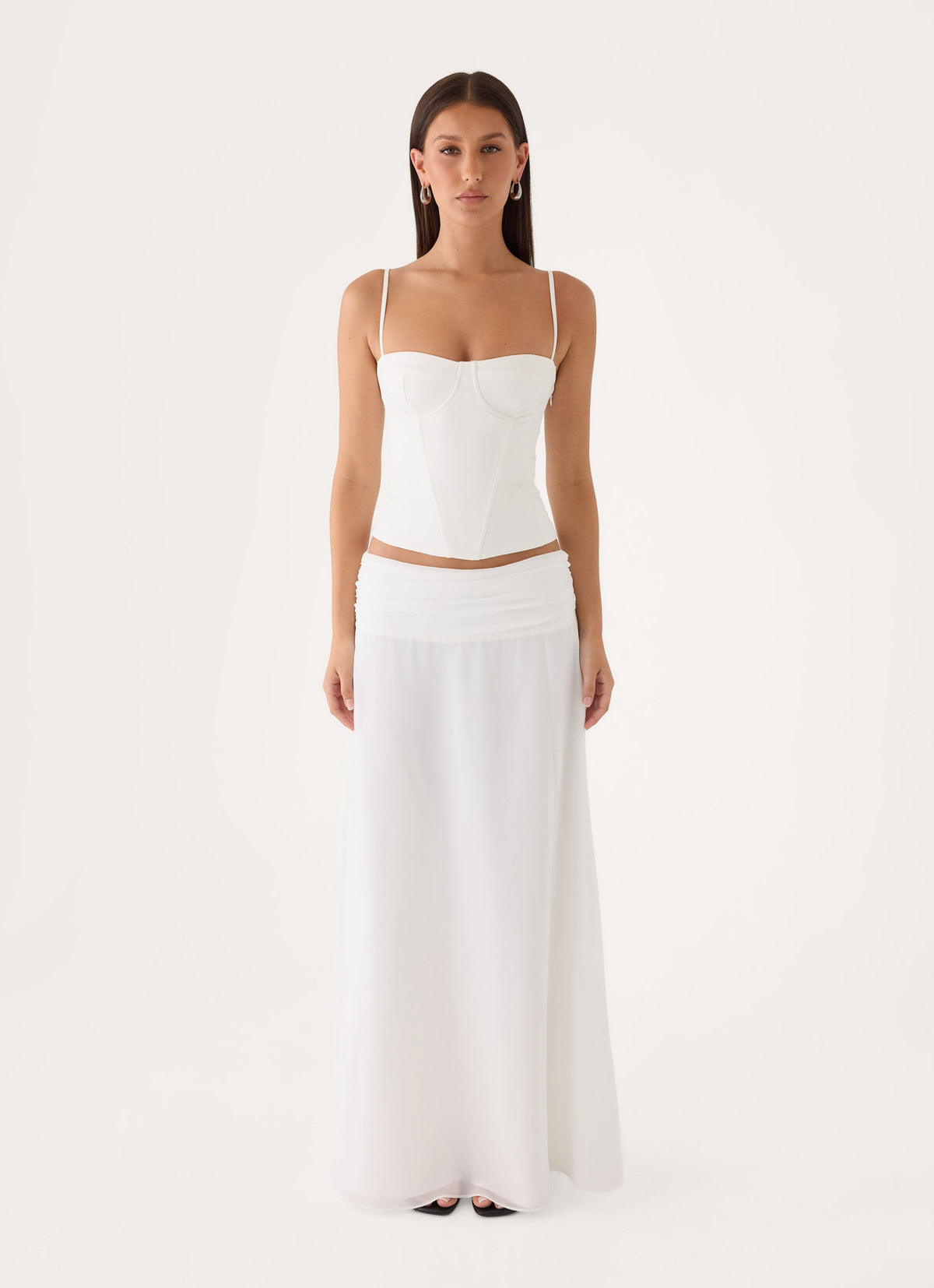 Natalya Maxi Skirt - White