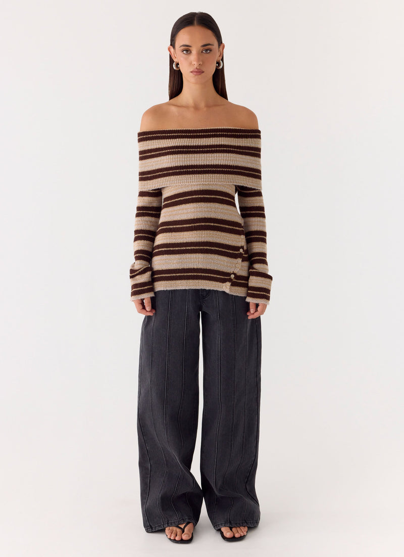 Nichola Knit Jumper - Ombre Tan