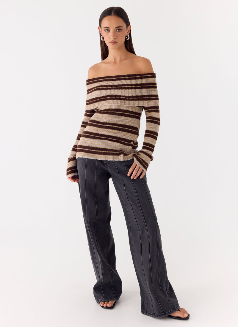 Nichola Knit Jumper - Ombre Tan