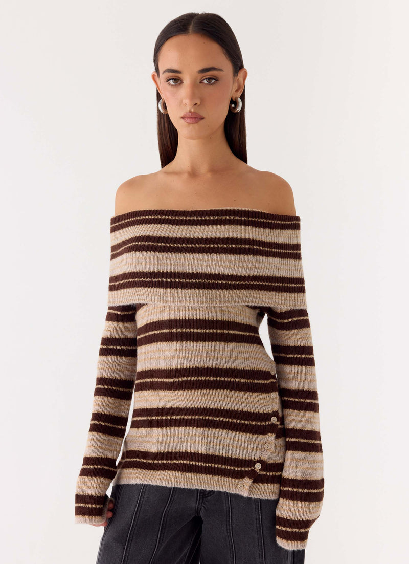 Nichola Knit Jumper - Ombre Tan