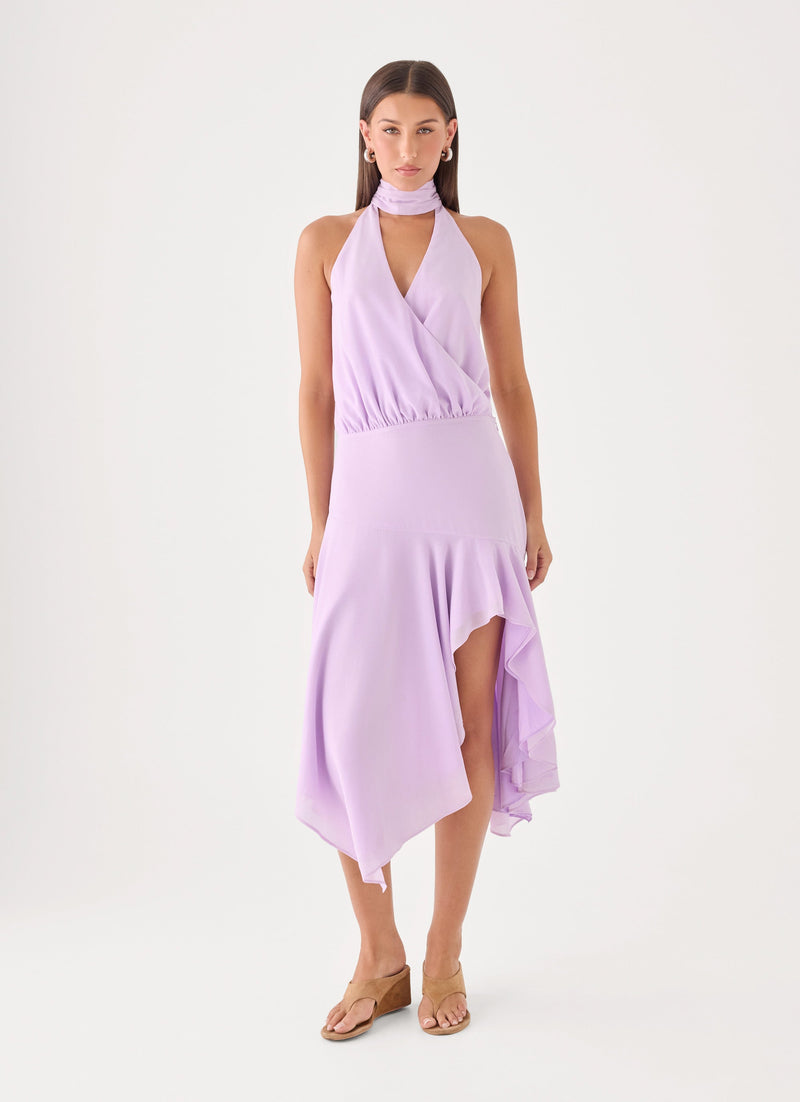Nina Midi Dress - Lilac