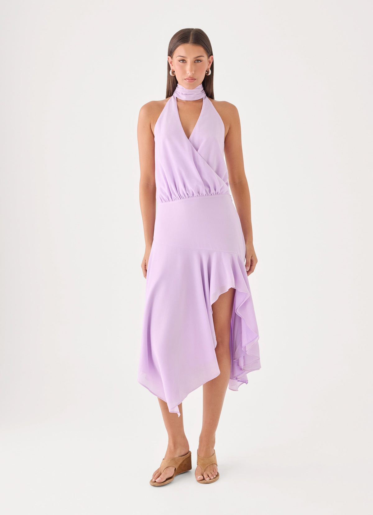 Nina Midi Dress - Lilac