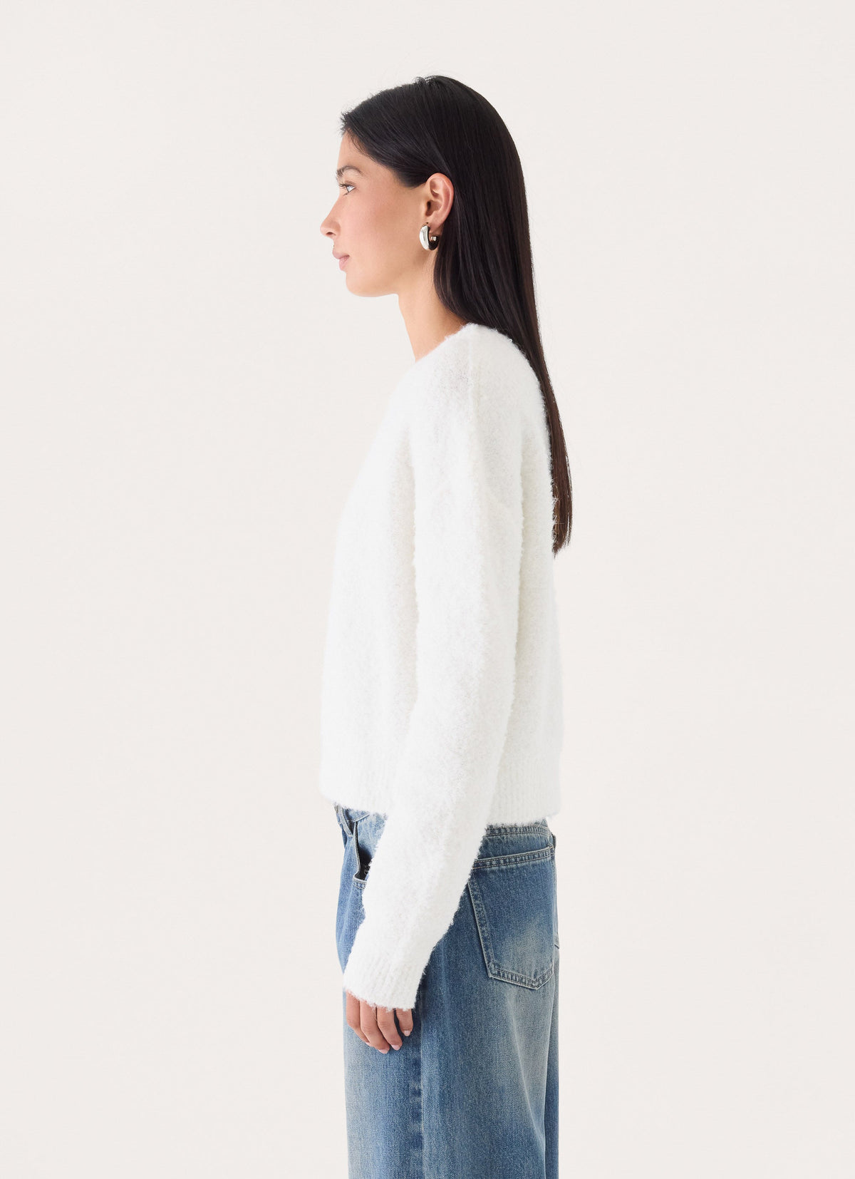Nolina Knit Sweater - White