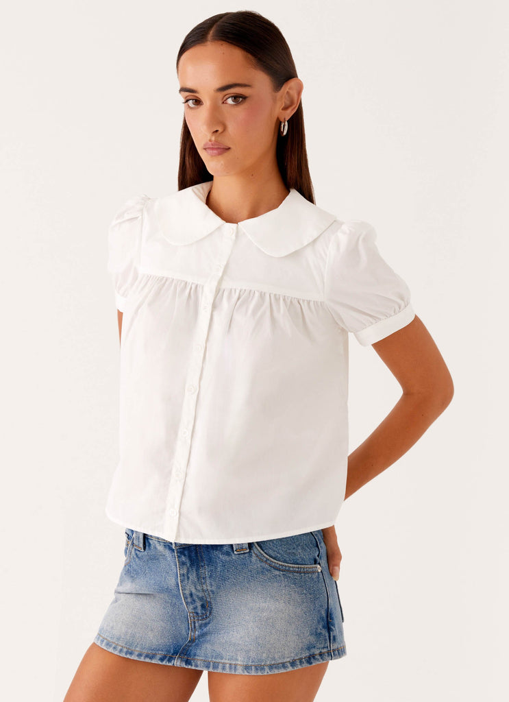 Nostalgia Babydoll Shirt - White