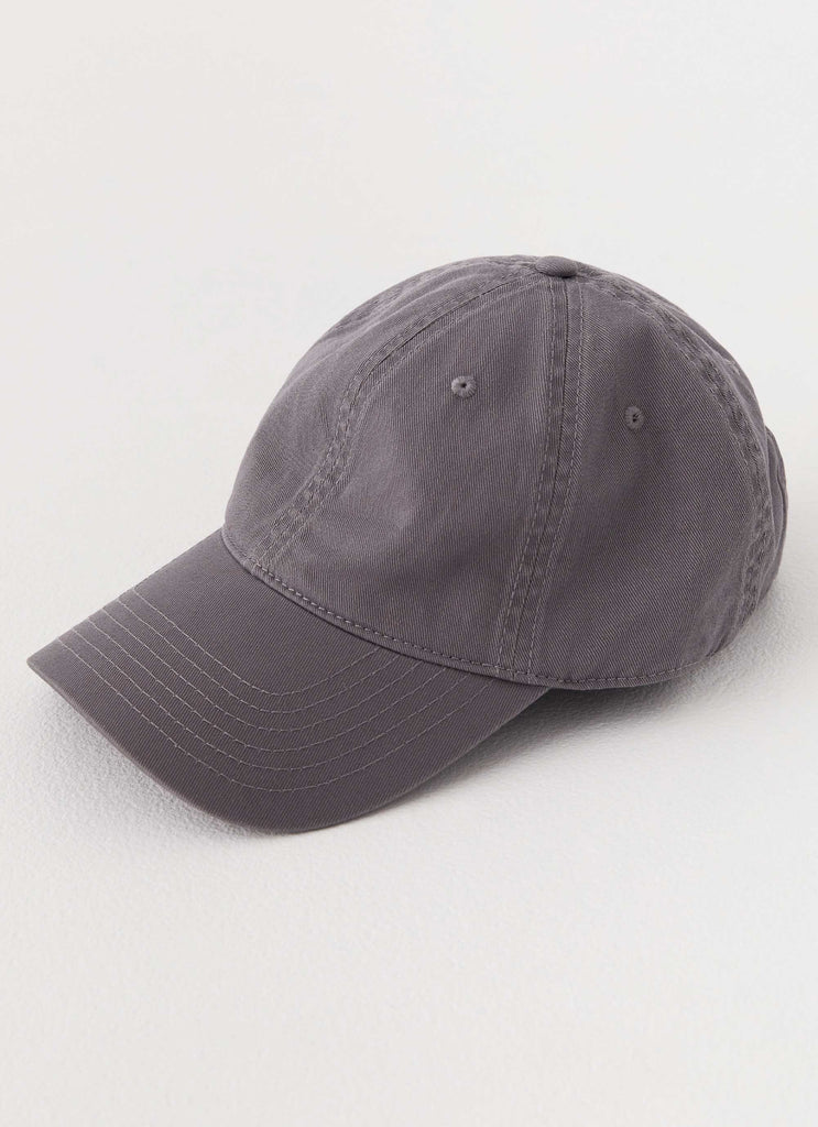 Womens Offin the colourDuty Baseball Cap in the colour Grey in front of a light grey background