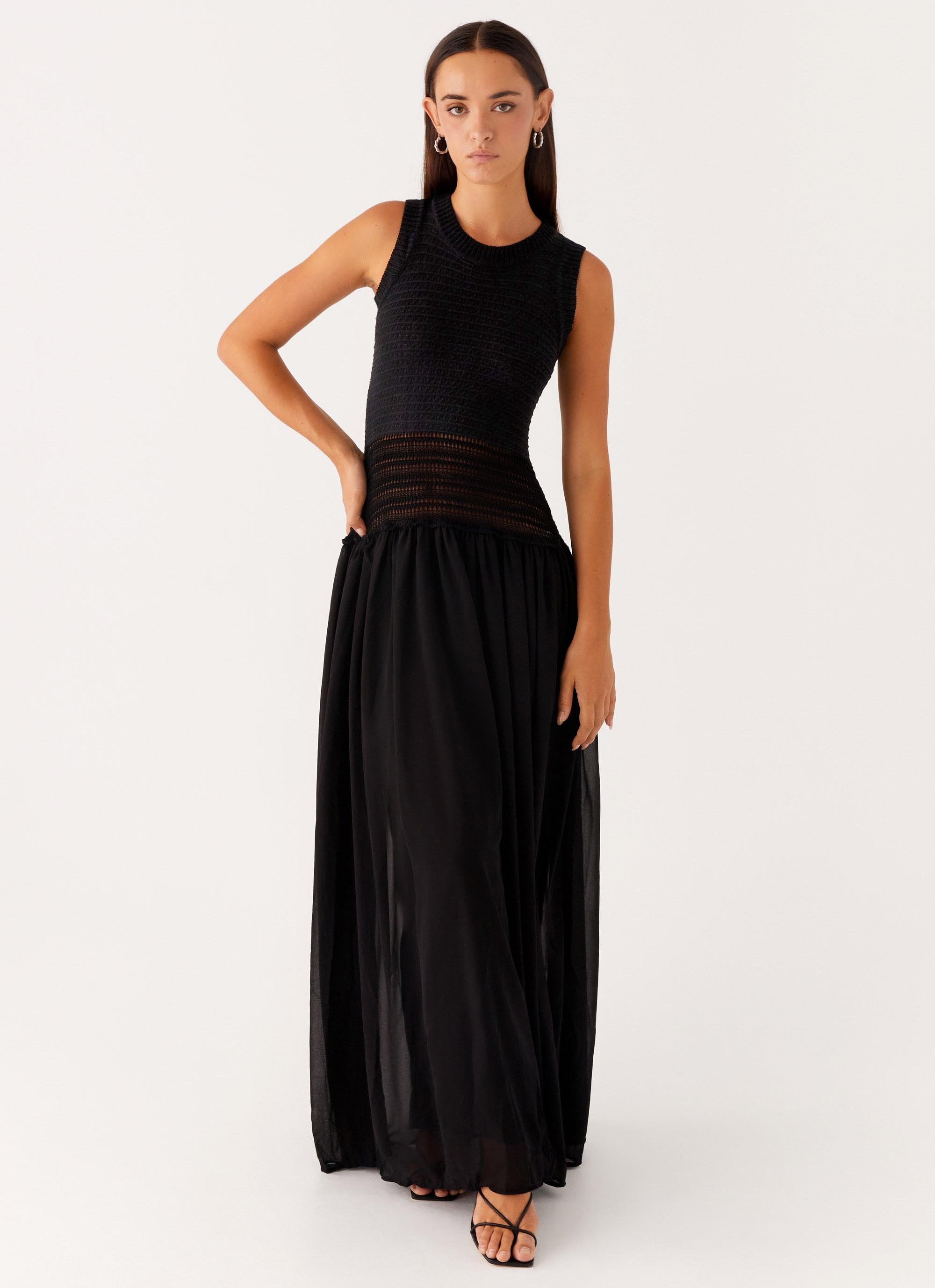 Off Grid Crochet Maxi Dress