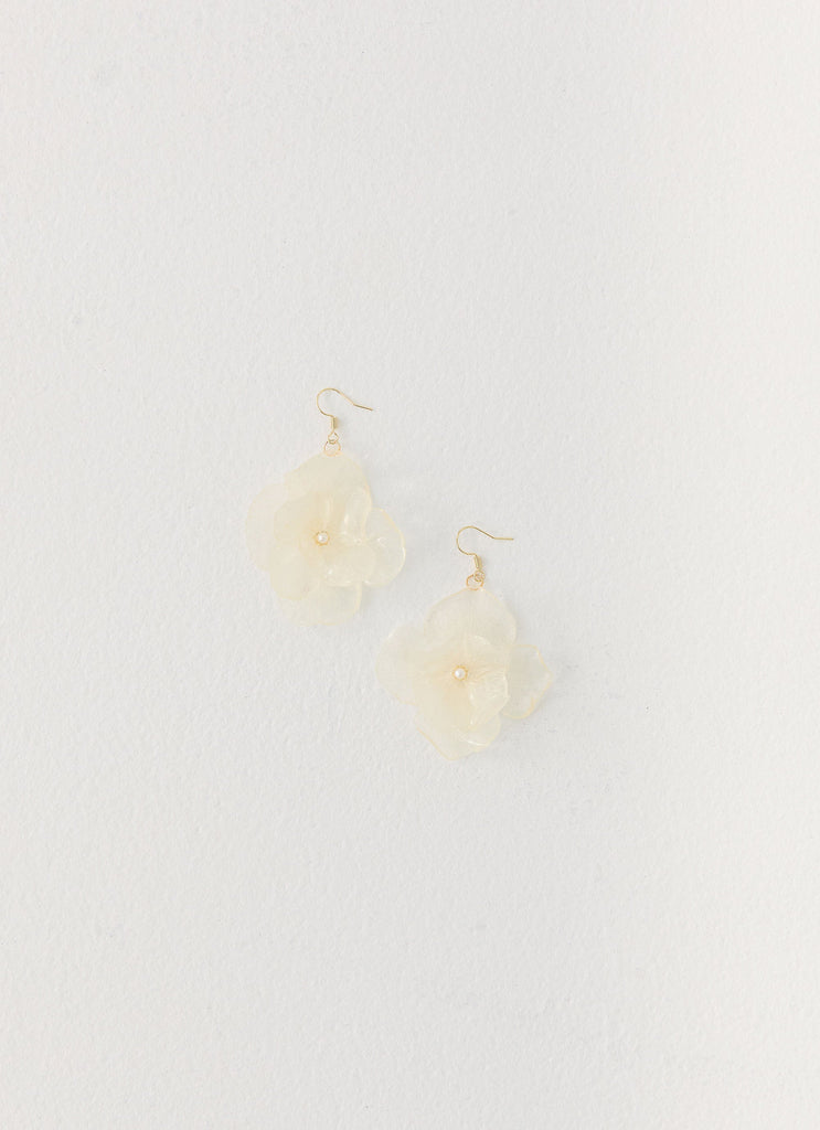 Onda Rosa Earrings - Ivory