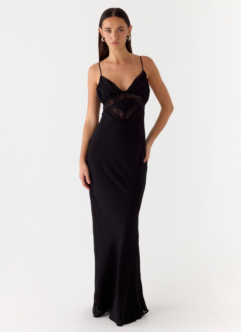 Opulent Maxi Dress - Black