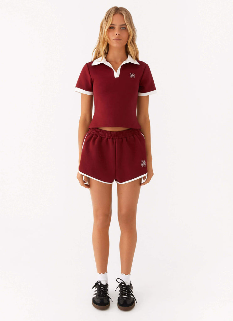 Out Of Your League Track Shorts - Red