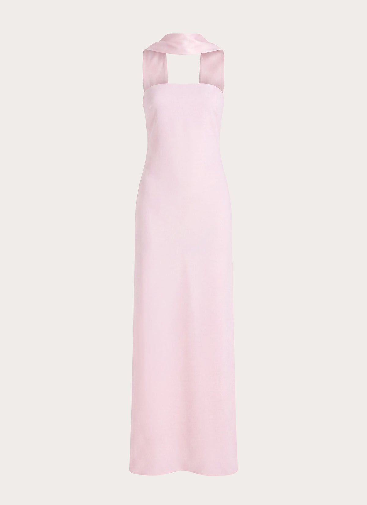 Out All Night Scarf Maxi Dress - Soft Pink