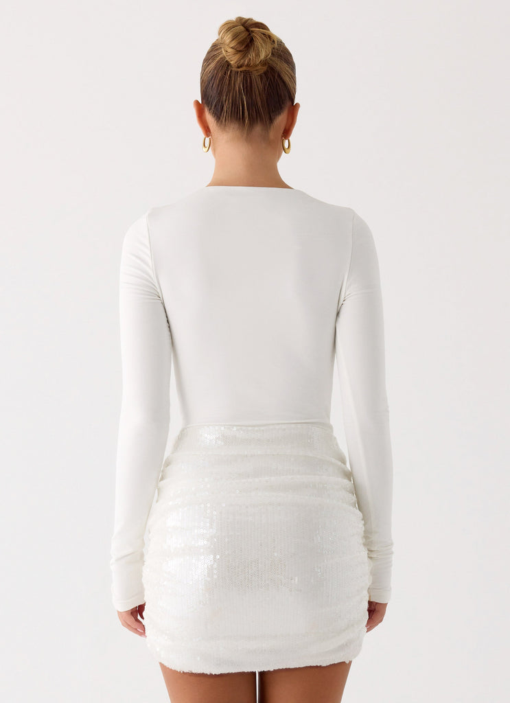 Overprotected Sequin Mini Dress - White