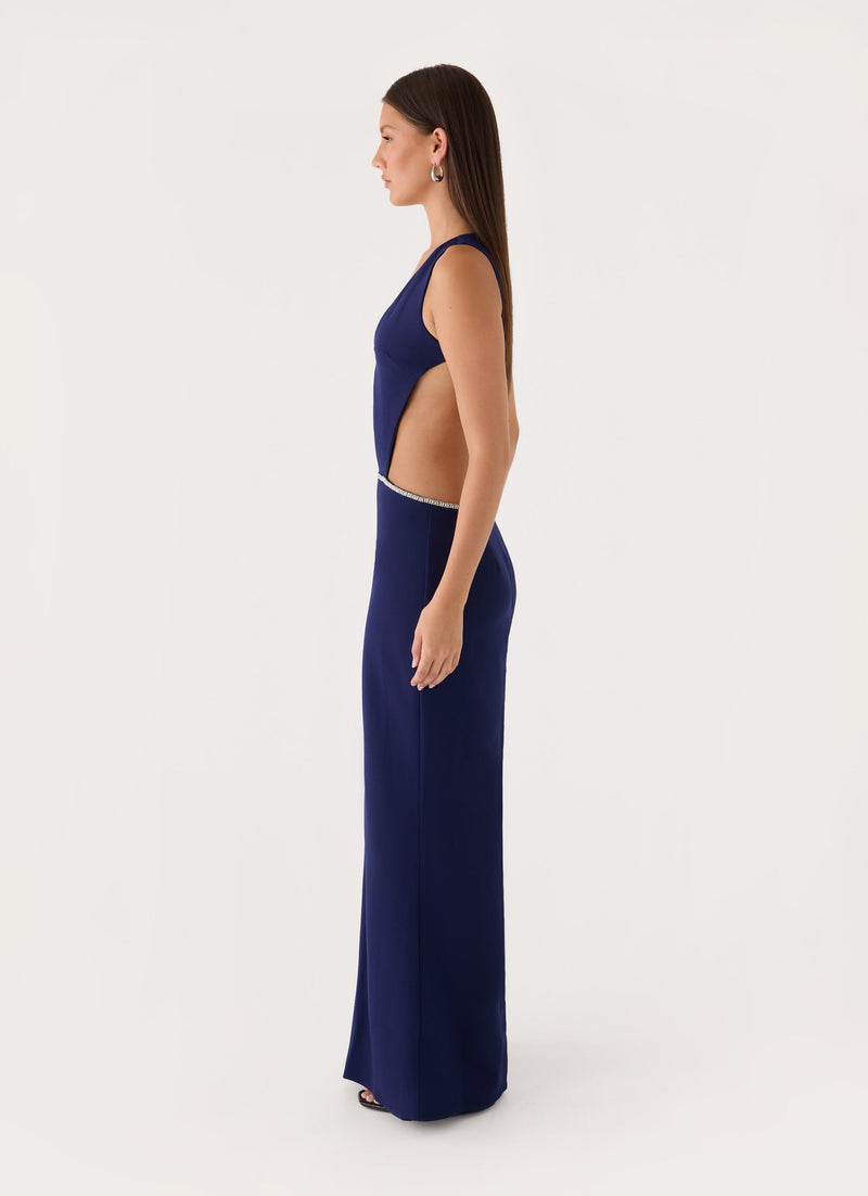 Paloma Cut Out Maxi Dress - Navy
