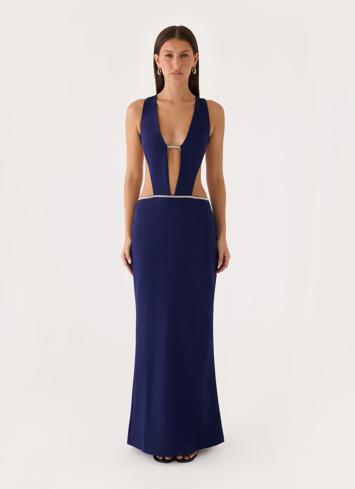 Paloma Cut Out Maxi Dress - Navy