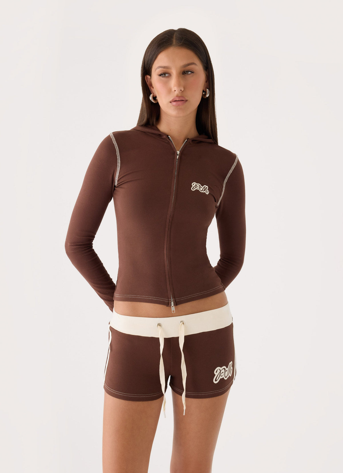 Paris Mini Shorts - Chocolate