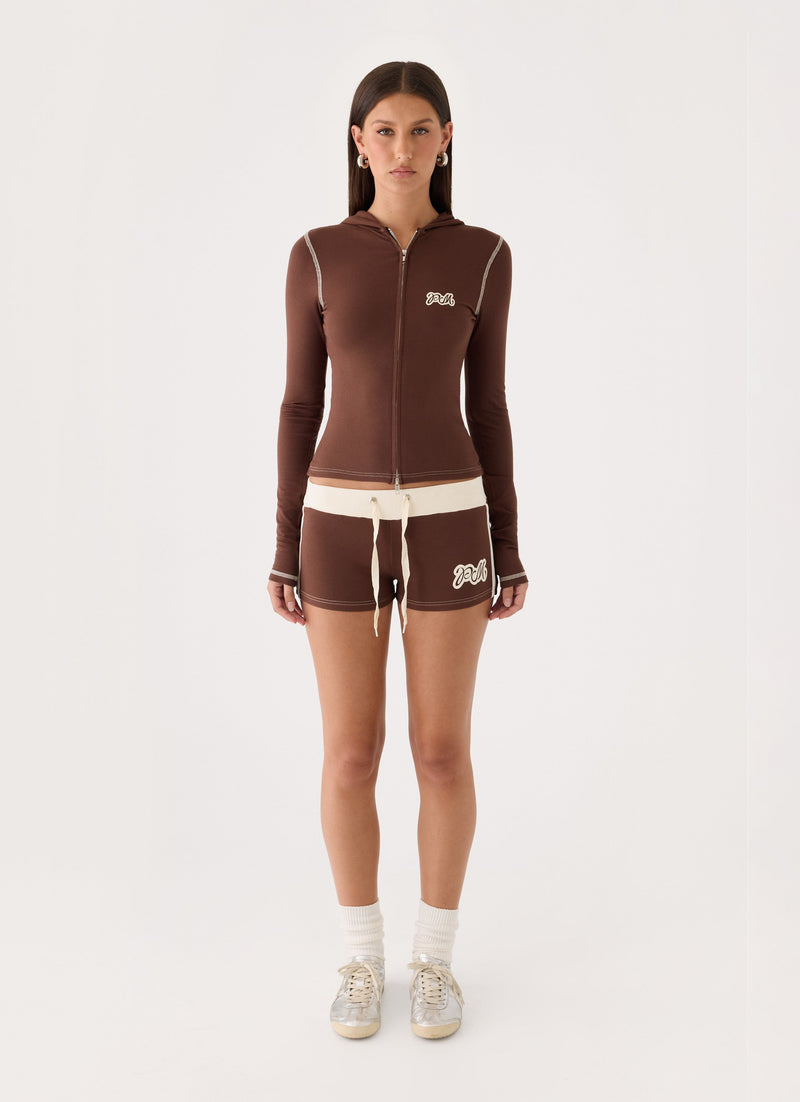 Paris Mini Shorts - Chocolate