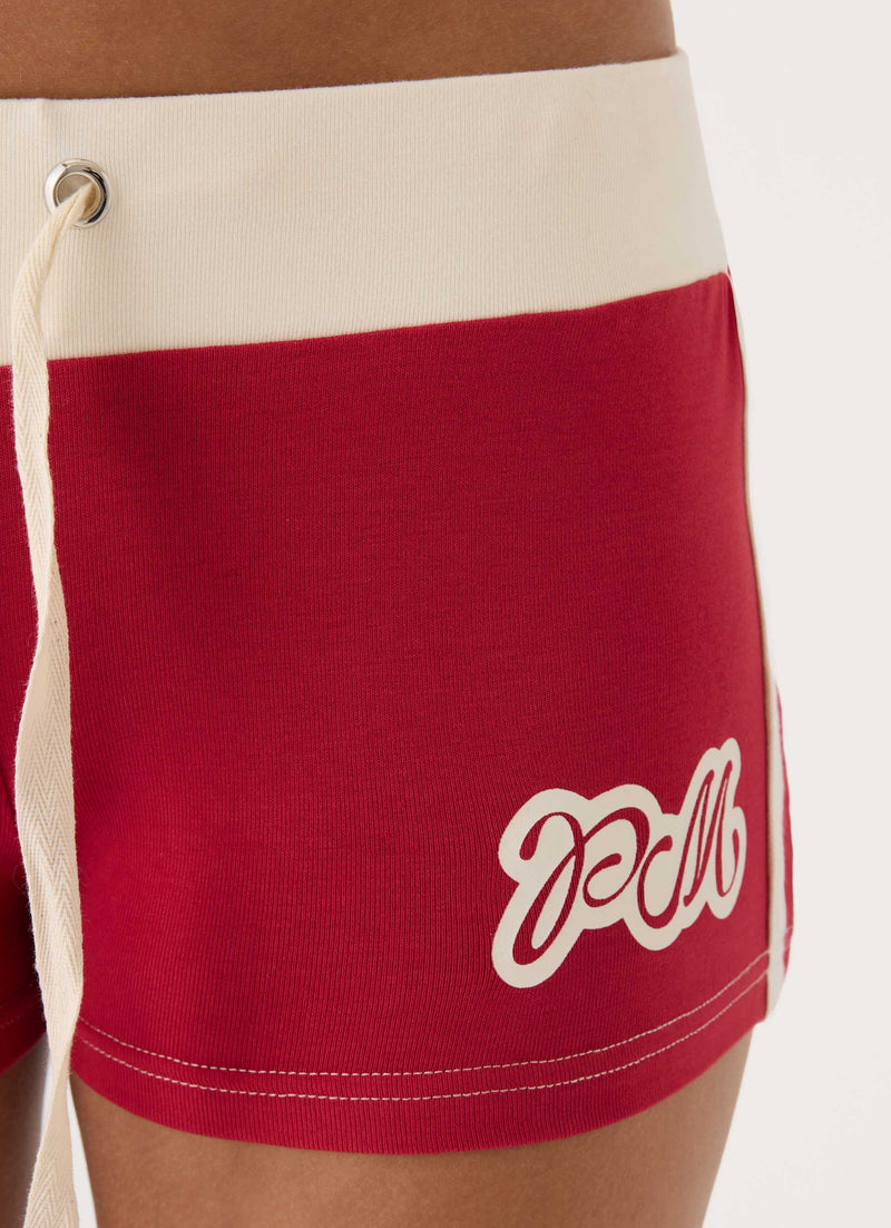 Paris Mini Shorts - Red
