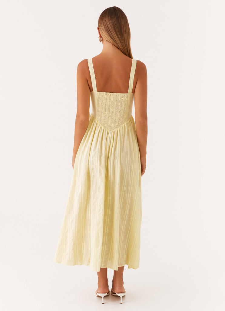 Pascuelle Midi Dress - Yellow