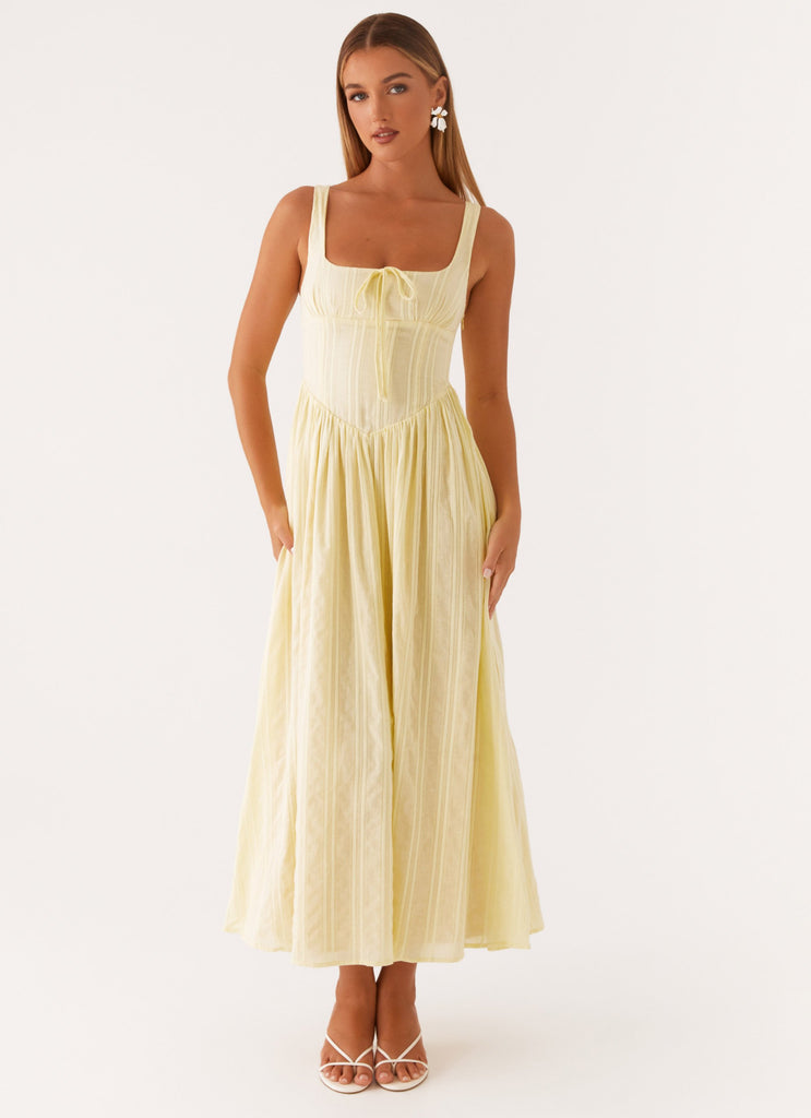 Pascuelle Midi Dress - Yellow