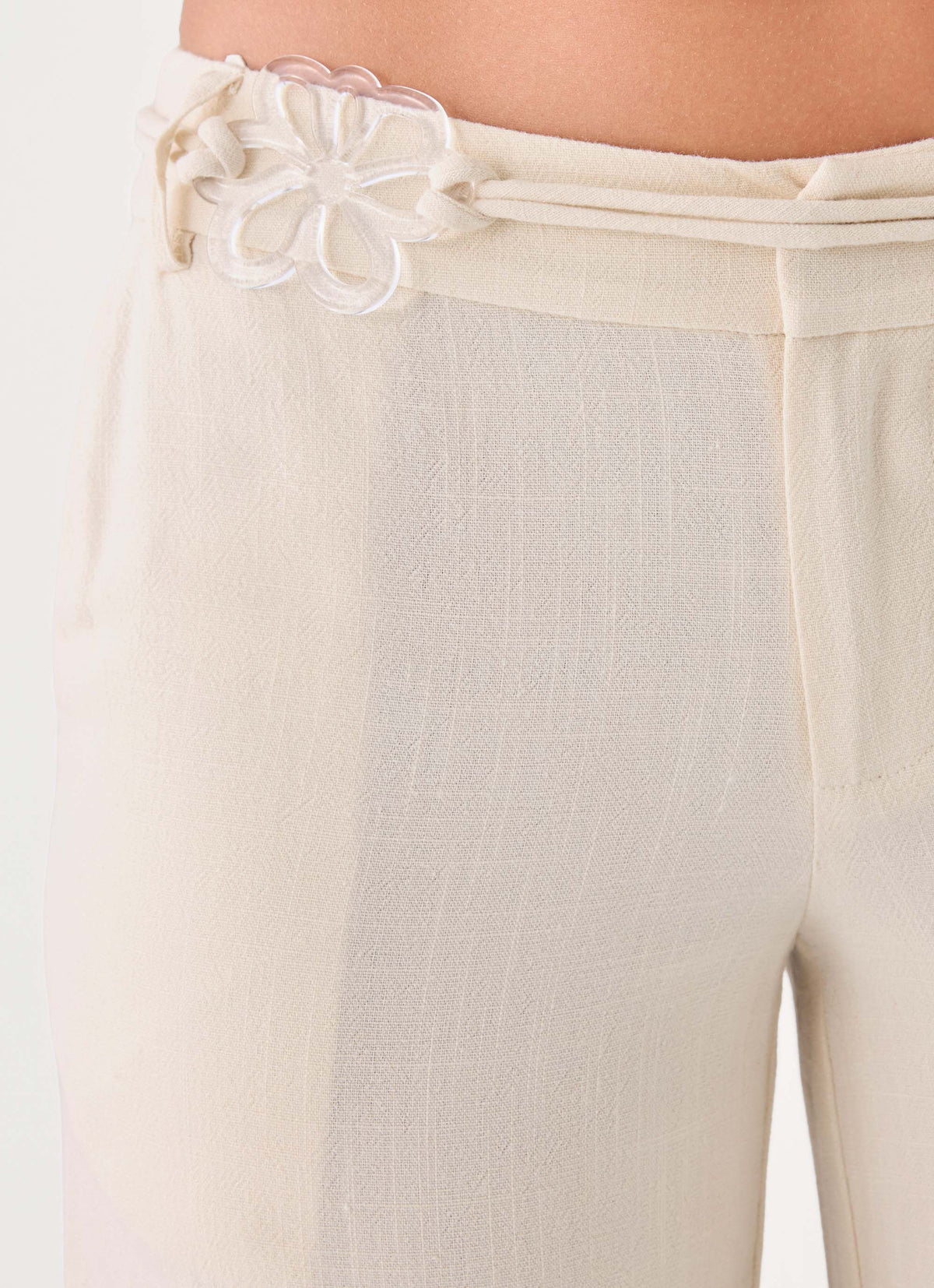 Pearl Coast Linen Pant - Ivory
