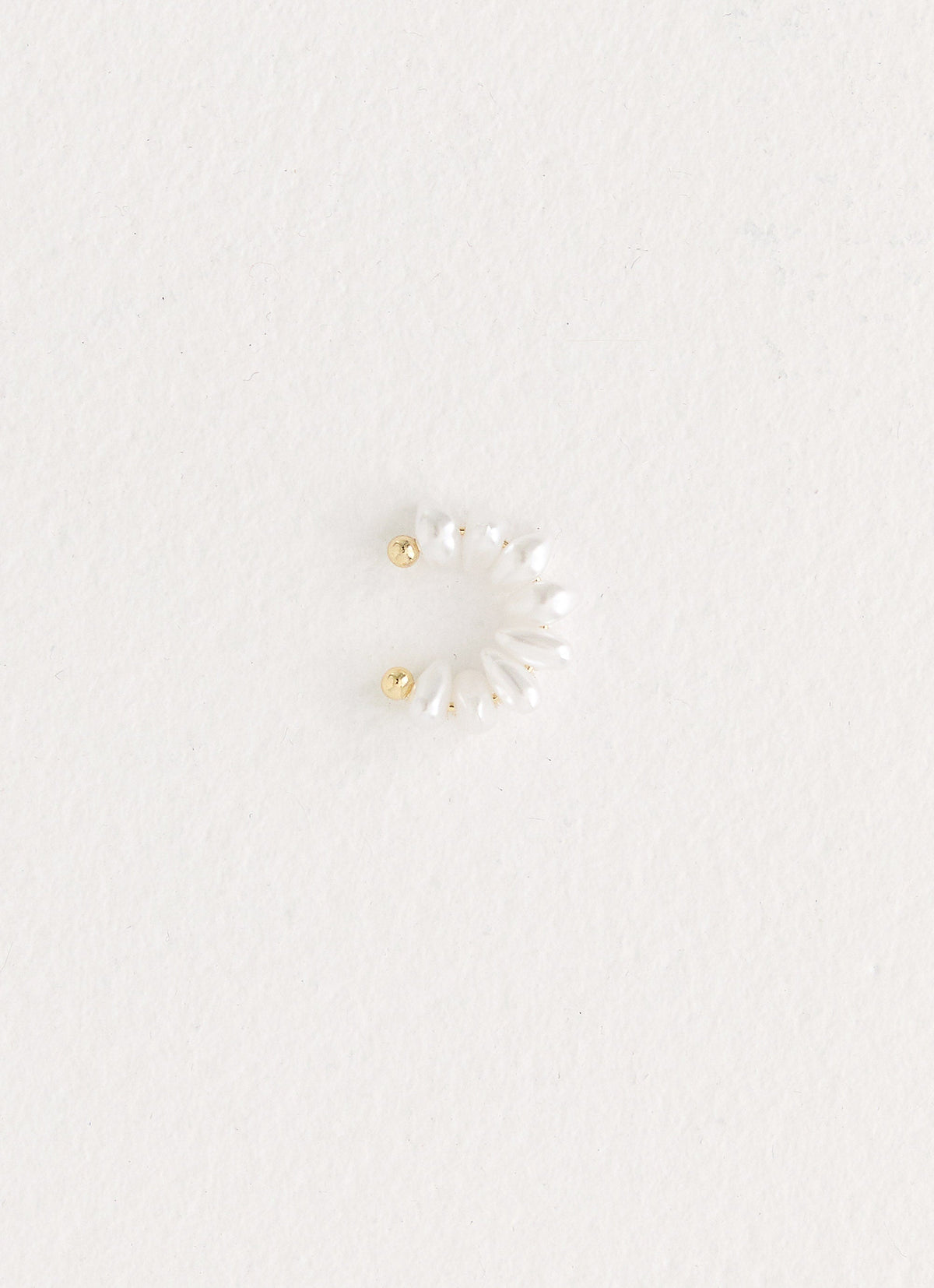 Pearl Drop Ear Cuff - Pearl