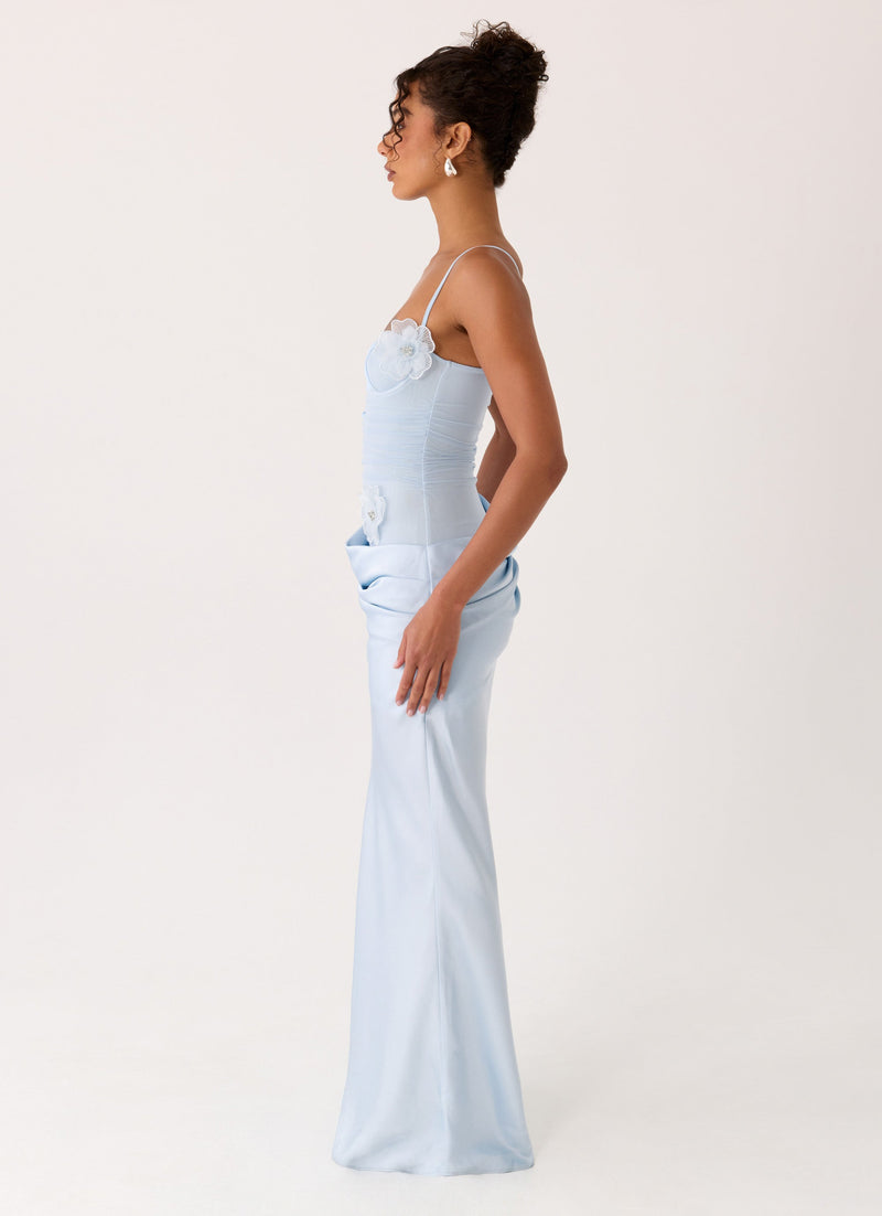 Peasella Maxi Dress - Blue