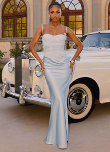 Peasella Maxi Dress - Blue