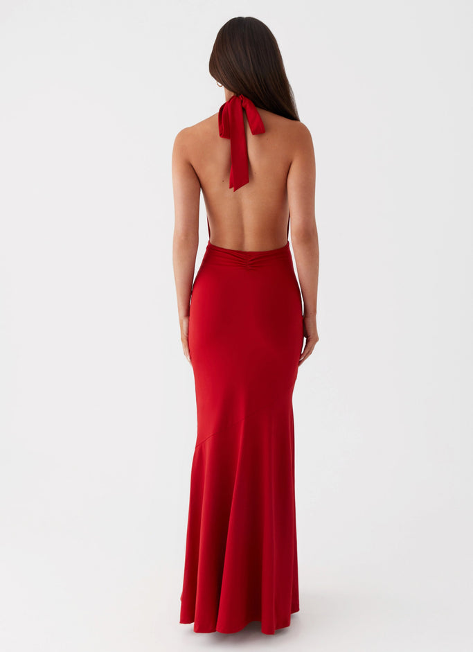 Eliza Rose Maxi Dress - Red