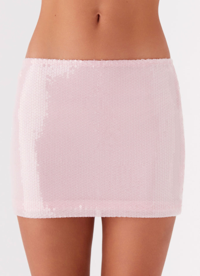Perfect Fantasy Sequin Mini Skirt - Pink