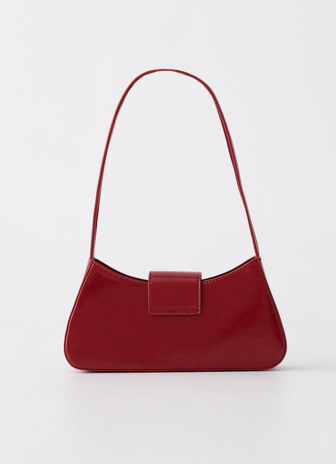 Cara Bow Shoulder Bag - Red