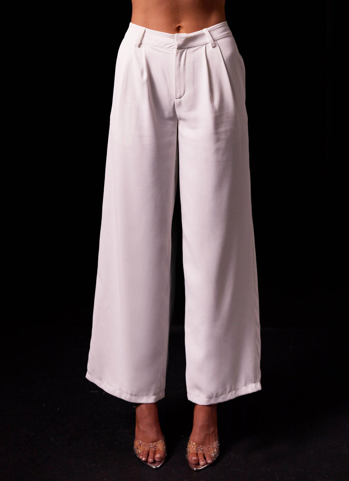 Thalia Suit Pants - White