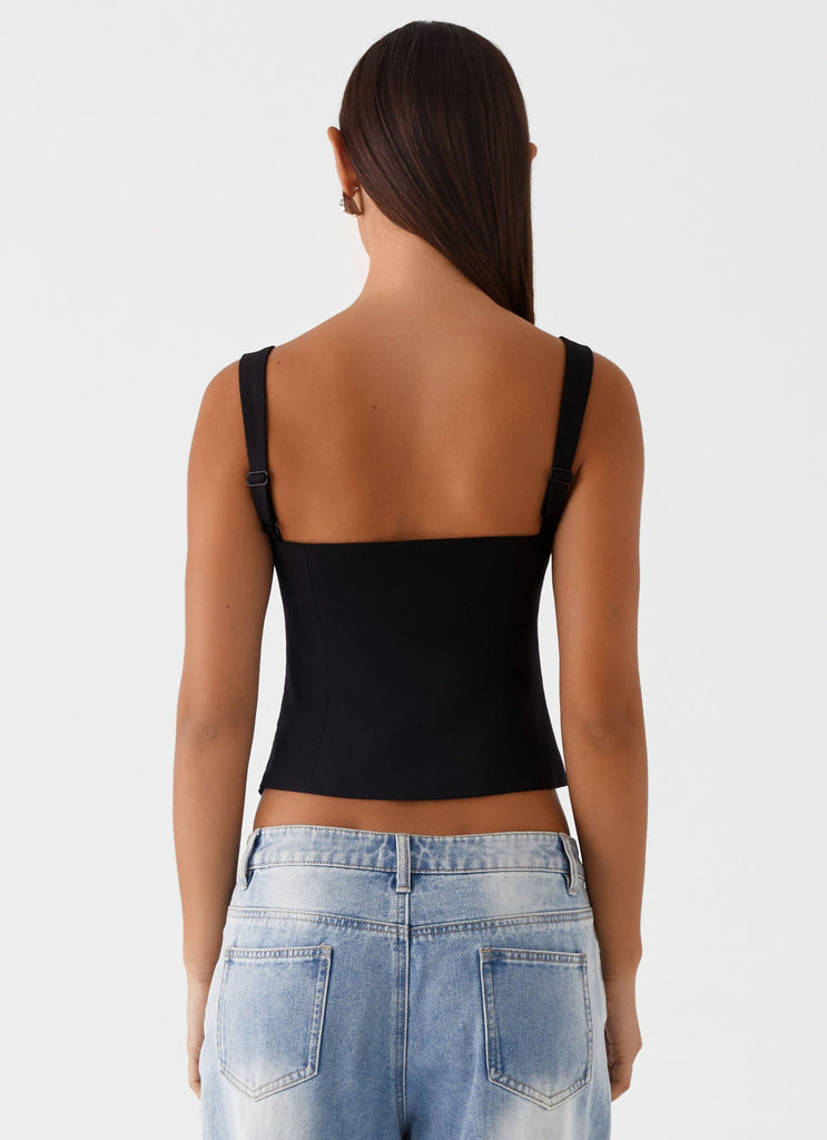 Pia Cut Out Top - Black