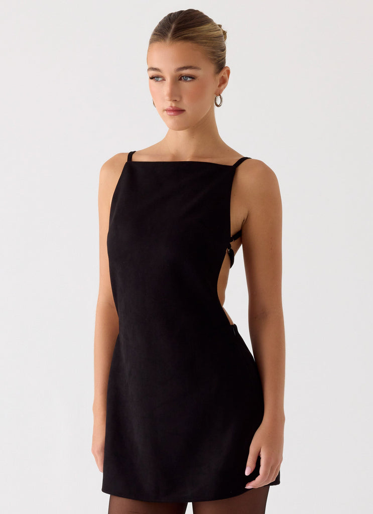 Play With Fire Mini Dress - Black