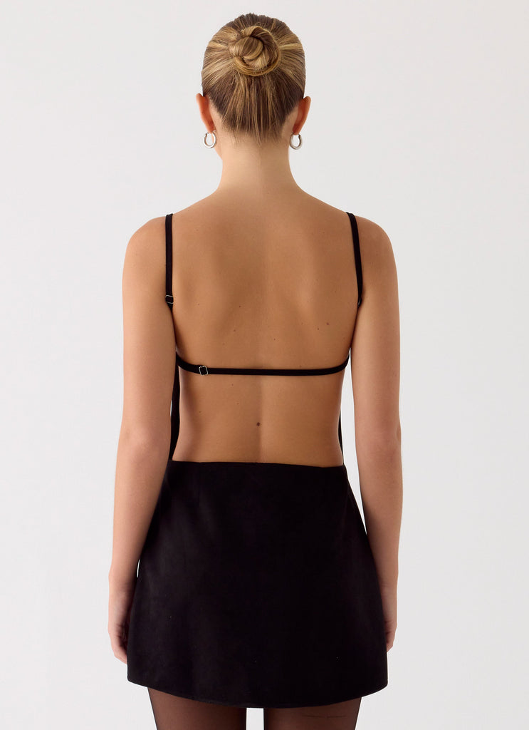 Play With Fire Mini Dress - Black