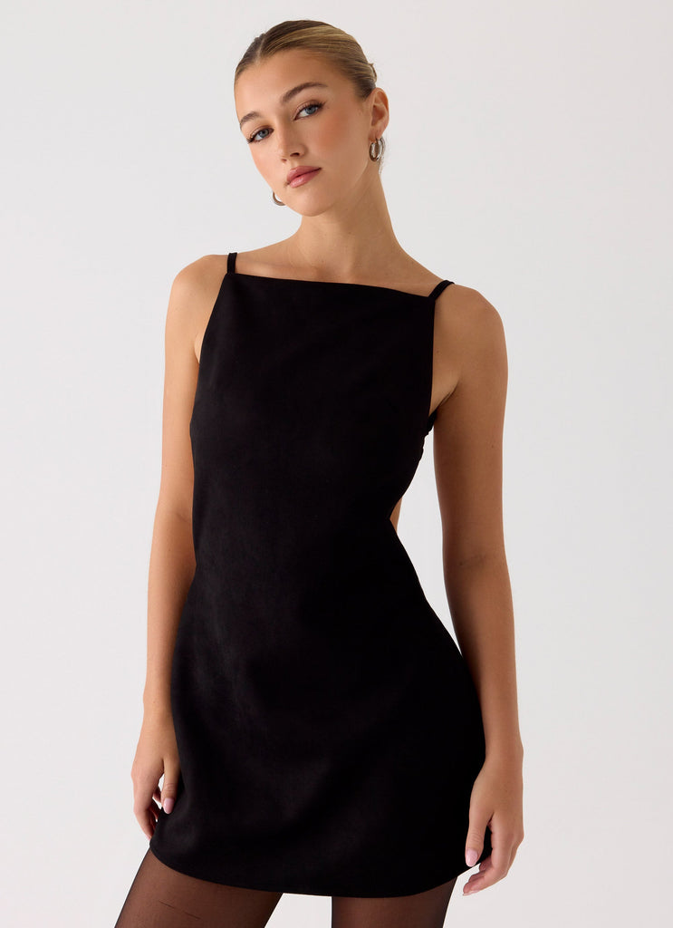 Play With Fire Mini Dress - Black