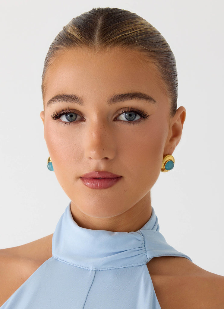 Poise Earrings - Blue